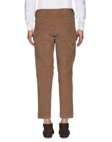 Shop Gabardine Man Pants Camel Size 42 Cotton, Elastane In Beige