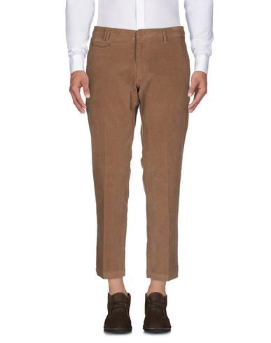 Shop Gabardine Man Pants Camel Size 42 Cotton, Elastane In Beige