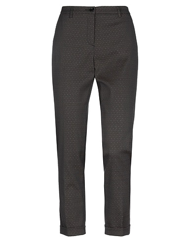 19.70 NINETEEN SEVENTY Casual trouser Dark brown 56% Polyester, 37% Polyamide, 7% Elastane