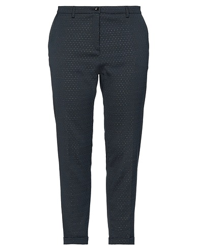 19.70 NINETEEN SEVENTY Casual trouser Midnight blue 56% Polyester, 37% Polyamide, 7% Elastane