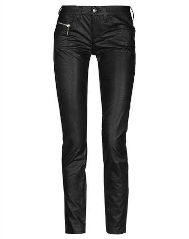 KAOS JEANS Casual trouser Black 50% Polyurethane, 50% Viscose