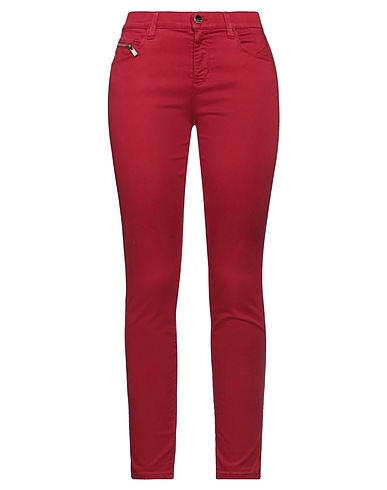 KAOS JEANS Casual trouser Brick red 65% Cotton, 32% Tencel™, 3% Elastane