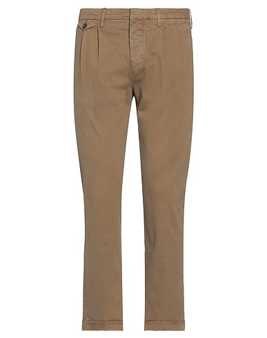 MICHAEL COAL Casual pants Khaki 98% Cotton, 2% Elastane