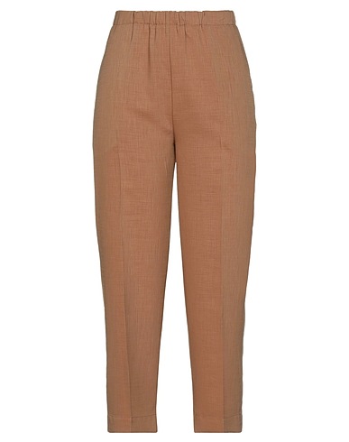 ERIKA CAVALLINI Casual trouser Camel 94% Polyester, 6% Elastane