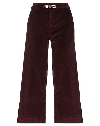 PINKO Casual trouser Chocolate brown 98% Cotton, 2% Elastane