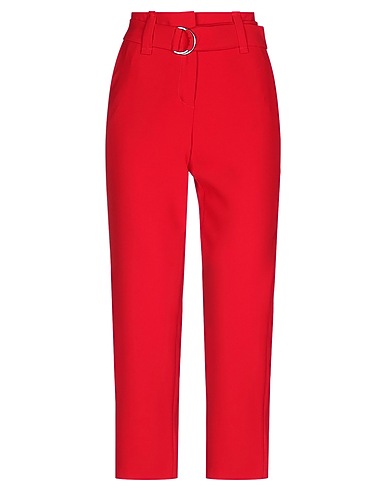 LIU •JO Casual trouser Red 88% Polyester, 12% Elastane