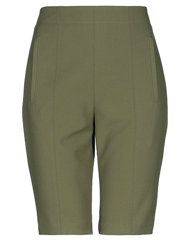 TIBI Shorts & Bermudas Militärgrün 62% Polyester, 32% Viskose, 6% Elastan