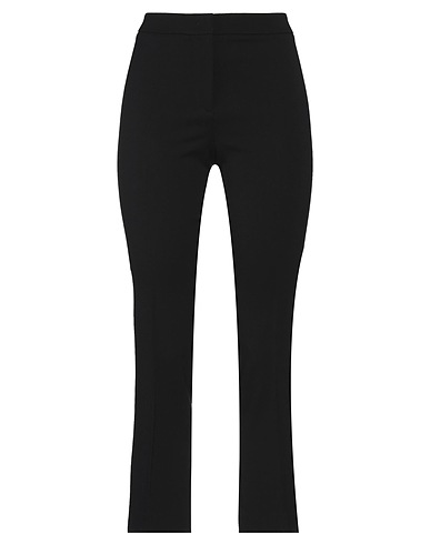 QL2  QUELLEDUE Casual pants Black 98% Virgin Wool, 2% Elastane