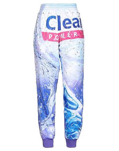MOSCHINO Hosen Lila 100% Polyester, Andere Fasern, Acryl, Glas, PVC - Polyvinylchlorid