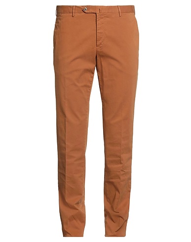 PT Torino Casual pants Brown 96% Cotton, 4% Elastane