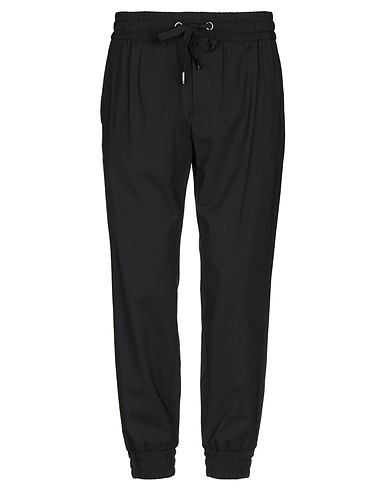 DOLCE&GABBANA Casual pants Black 88% Virgin Wool, 10% Silk, 2% Elastane