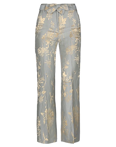 DONDUP Pantalón Gris perla 73% Lino, 27% Seda