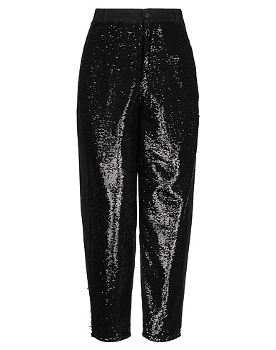 PHILOSOPHY di LORENZO SERAFINI Casual trouser Black 100% Cotton