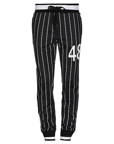 DOLCE&GABBANA Pantalone Nero 100% Cotone, Poliestere