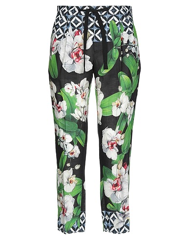 DOLCE&GABBANA Casual trouser Black 100% Linen