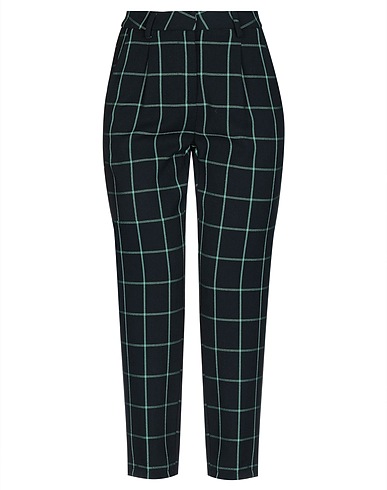 WEILI ZHENG Pantalone Verde scuro 100% Poliestere