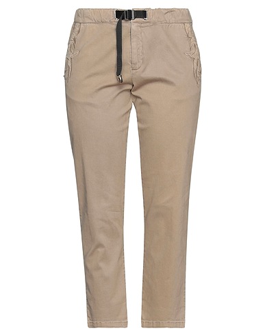 WHITE SAND Casual pants Khaki 97% Cotton, 3% Elastane