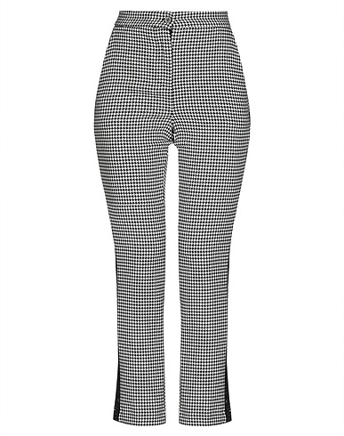 NO SECRETS Casual trouser White 62% Polyester, 33% Viscose, 5% Elastane