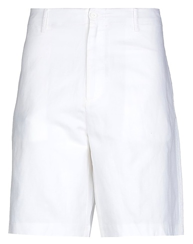ARMANI EXCHANGE Shorts & Bermuda White 50% Cotton, 50% Linen