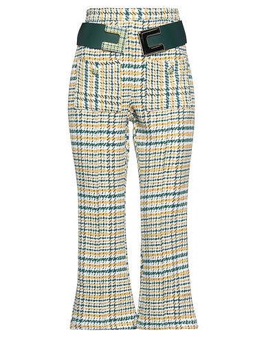 ELISABETTA FRANCHI Casual trouser Green 70% Cotton, 23% Polyester, 7% Other Fibres