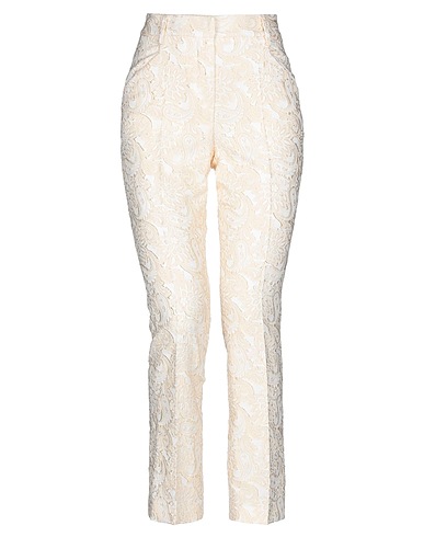 ROOM 52 Pantalone Avorio 36% Cotone, 32% Acetato, 29% Poliestere, 3% Elastan