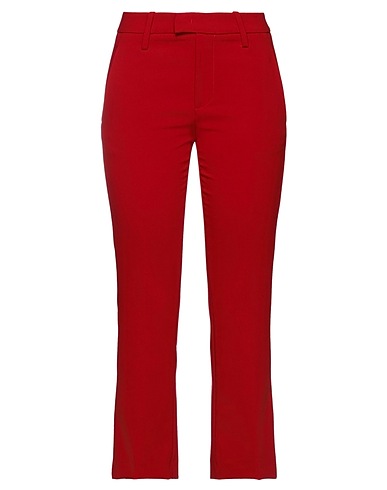 DONDUP Casual pants Red 73% Polyester, 20% Viscose, 7% Elastane