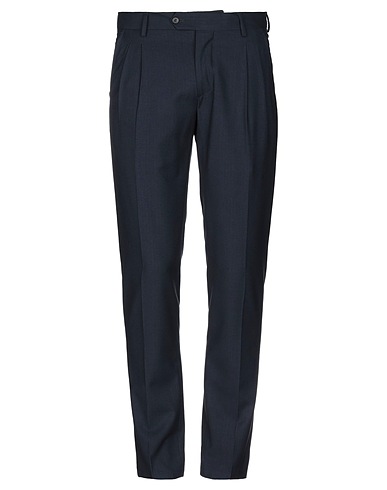 AGLINI Casual pants Midnight blue 65% Polyester, 35% Elastane