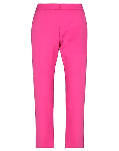 MCQUEEN Pantalone Fucsia 100% Lana Vergine