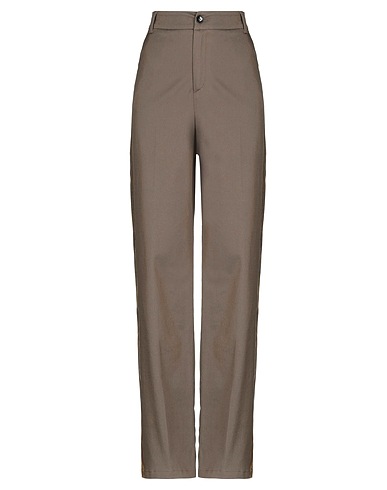 BALLANTYNE Casual trouser Military green 98% Cotton, 2% Elastane