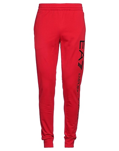 EA7 Pantalón Rojo 100% Algodón