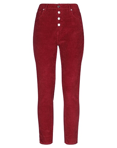 IRO Casual trouser Burgundy 85% Cotton, 15% Elastane