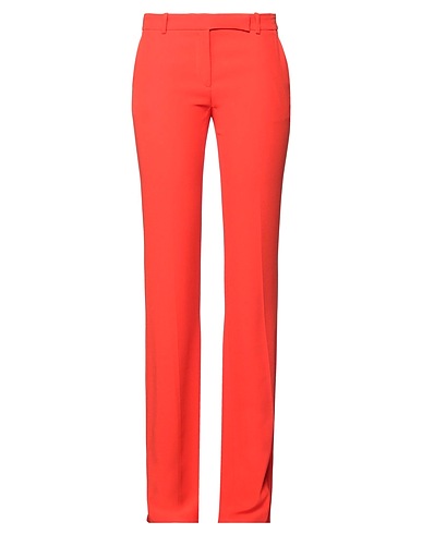 MCQUEEN Casual trouser Tomato red 52% Viscose, 48% Acetate
