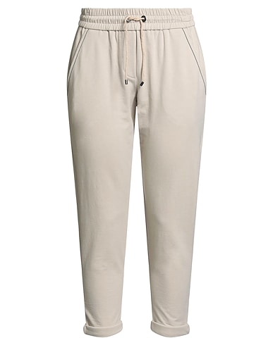 BRUNELLO CUCINELLI スウェットパンツ BEIGE コットン 98% / ポリウレタン 2% / エコブラス / アセテート / シルク