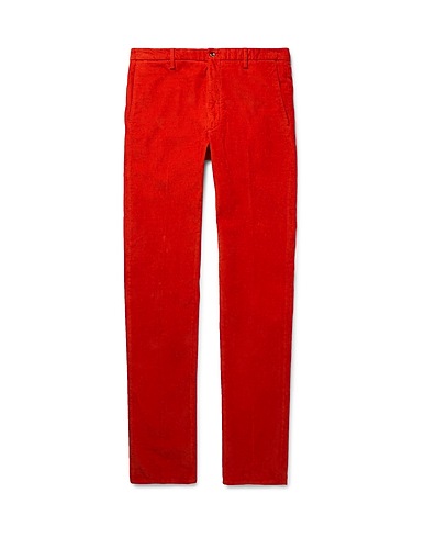ZANELLA Casual trouser Rust 98% Cotton, 2% Elastane