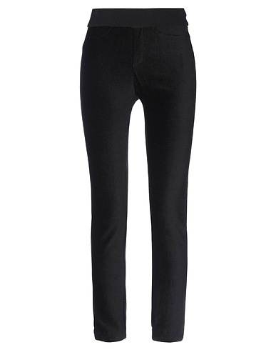 TRANSIT Casual pants Black 95% Viscose, 4% Polyamide, 1% Elastane