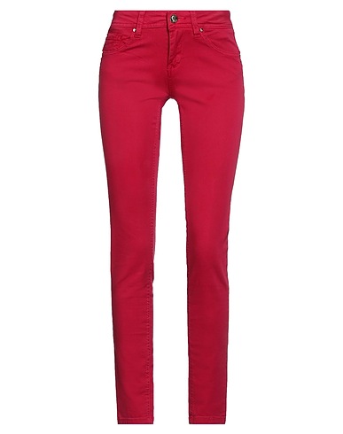 GAUDÌ パンツ JEANS マゼンタ コットン 85% / ポリエステル 13% / ポリウレタン 2%