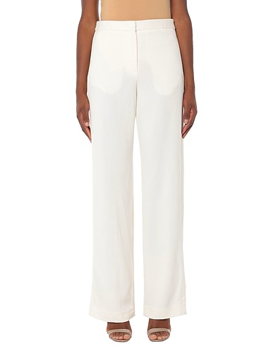 JIL SANDER Casual pants Ivory 100% Virgin Wool