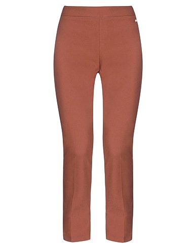 CAFèNOIR Casual trouser Brown 48% Cotton, 48% Polyester, 4% Elastane