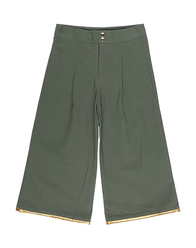 LE VOLIÈRE Casual trouser Military green 100% Cotton