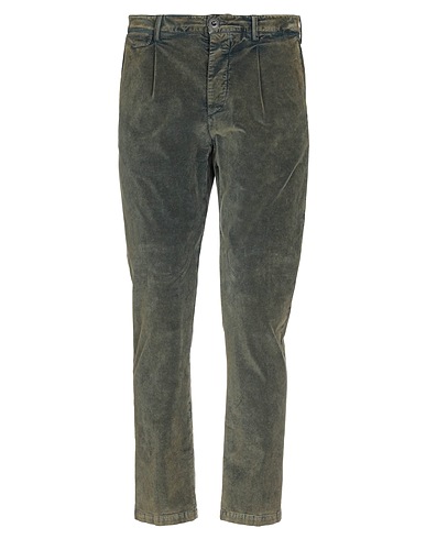 LARDINI Pantalon Vert foncé 98% Coton, 2% Élasthanne