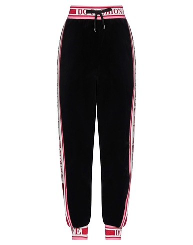 DOLCE&GABBANA Casual pants Black 100% Cotton, Silk, Viscose, Polyester, Elastane