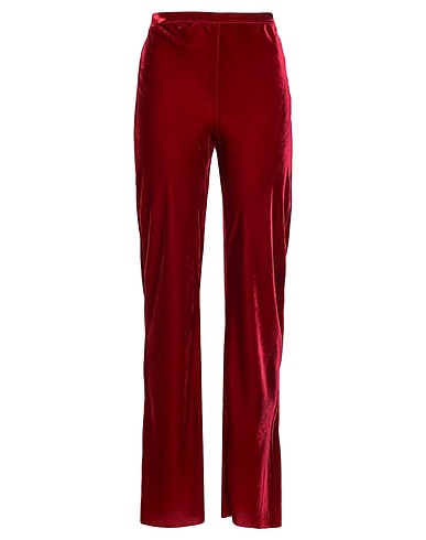 MES DEMOISELLES Pantalone Bordeaux 80% Viscosa, 20% Seta