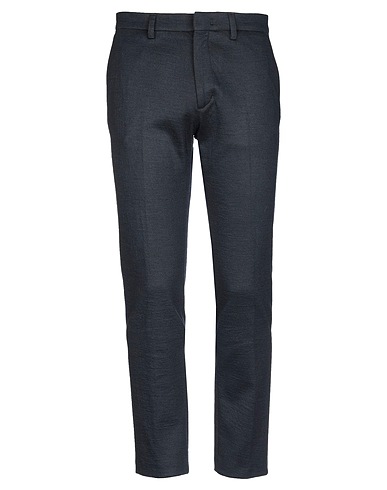 PAOLO PECORA Casual trouser Midnight blue 40% Cotton, 28% Acrylic, 28% Wool, 4% Polyamide