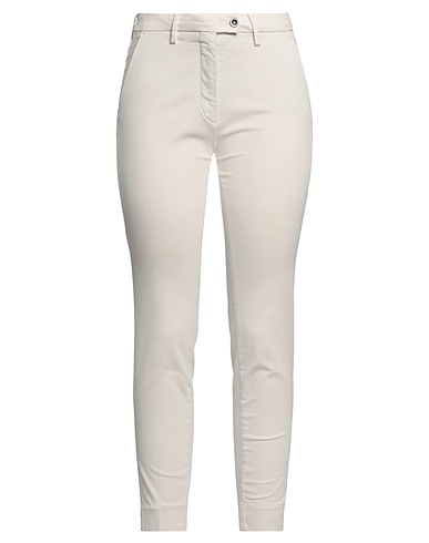 MICHAEL COAL Casual trouser Off white 97% Cotton, 3% Elastane