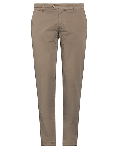 LIU •JO MAN Casual trouser Khaki 97% Cotton, 3% Elastane