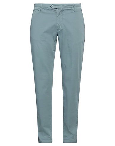 LIU •JO MAN Casual pants Slate blue 97% Cotton, 3% Elastane