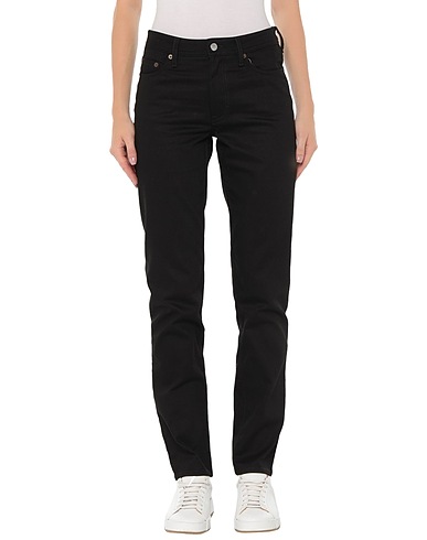 ACNE STUDIOS Denim trousers Black 94% Cotton, 5% Polyester, 1% Elastane