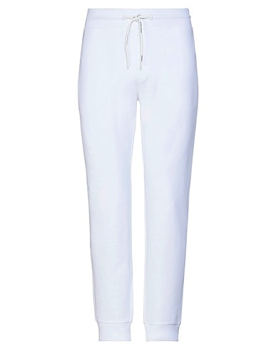 EMPORIO ARMANI Casual pants White 97% Cotton, 3% Elastane