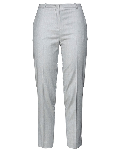 FABIANA FILIPPI Casual pants Light grey 95% Virgin Wool, 4% Polyamide, 1% Elastane
