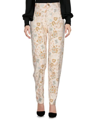SOUVENIR SOUVENIR WOMAN PANTS IVORY SIZE XS COTTON, ELASTANE 13505172JI 3